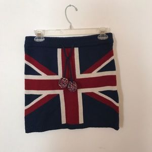 British Flag Sweater Skirt